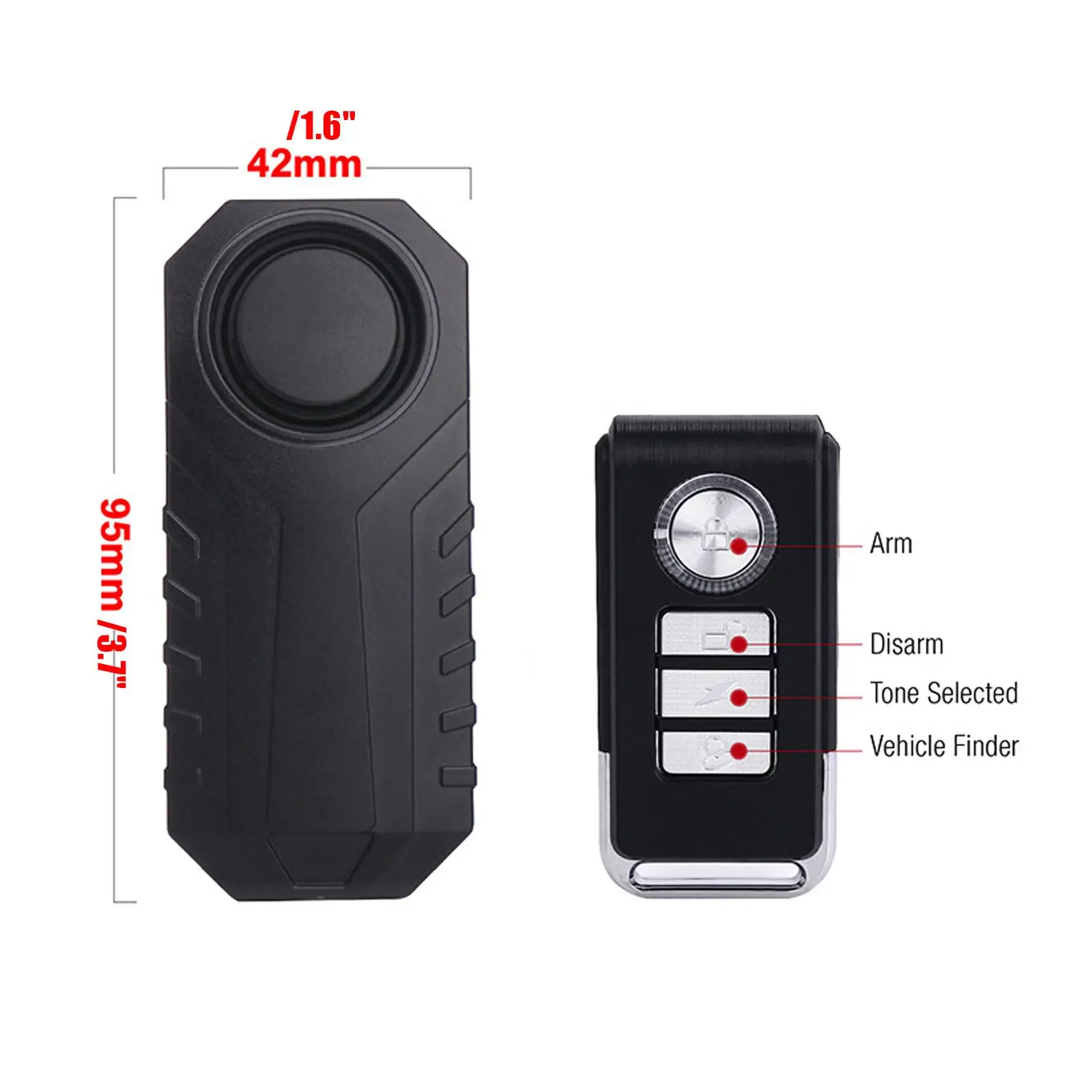 Remote Control Bike Alarm Waterproof Motorcycle Electric Bicycle Security Anti Lost Wireless Vibration Alarm For Bike