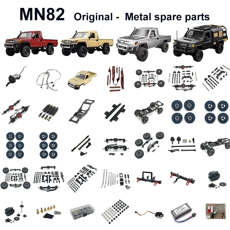 Car Shell Raise The Column for MN82 LC79 Modified Big Wheel Special Upgrade Parts, Brass Material, MN Model 1/12 Climbing RC Car