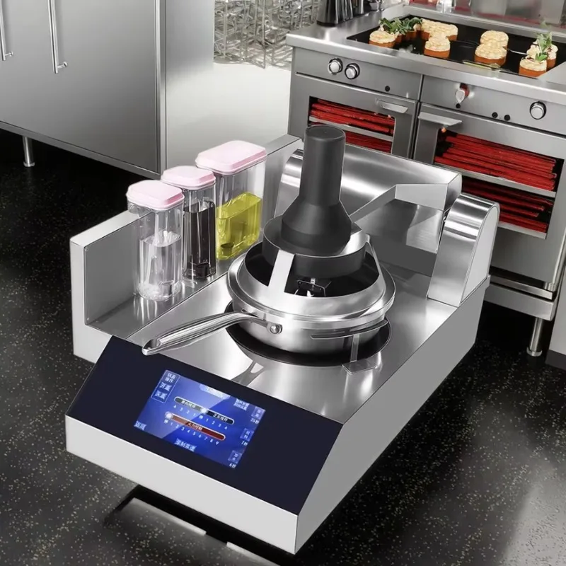 

Electric Stainless Steel Cooking Wok Machine Auto Filling Easy Cleaning 3000-5000W Commercial Kitchen Equipment