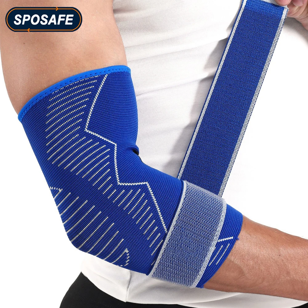 

1Piece Sports Elbow Compression Support Elbow Sleeve Brace for Men Woem Tendonitis Arthritis Tennis Golf Workouts Weightlifting