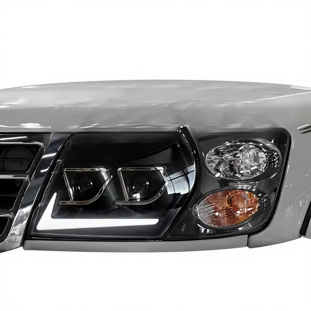 -For  Patrol Y61 Headlight Assembly Upgrade 24V 55W LED Daytime Running Lights Sequential Turn Signals Projector Lenses%
