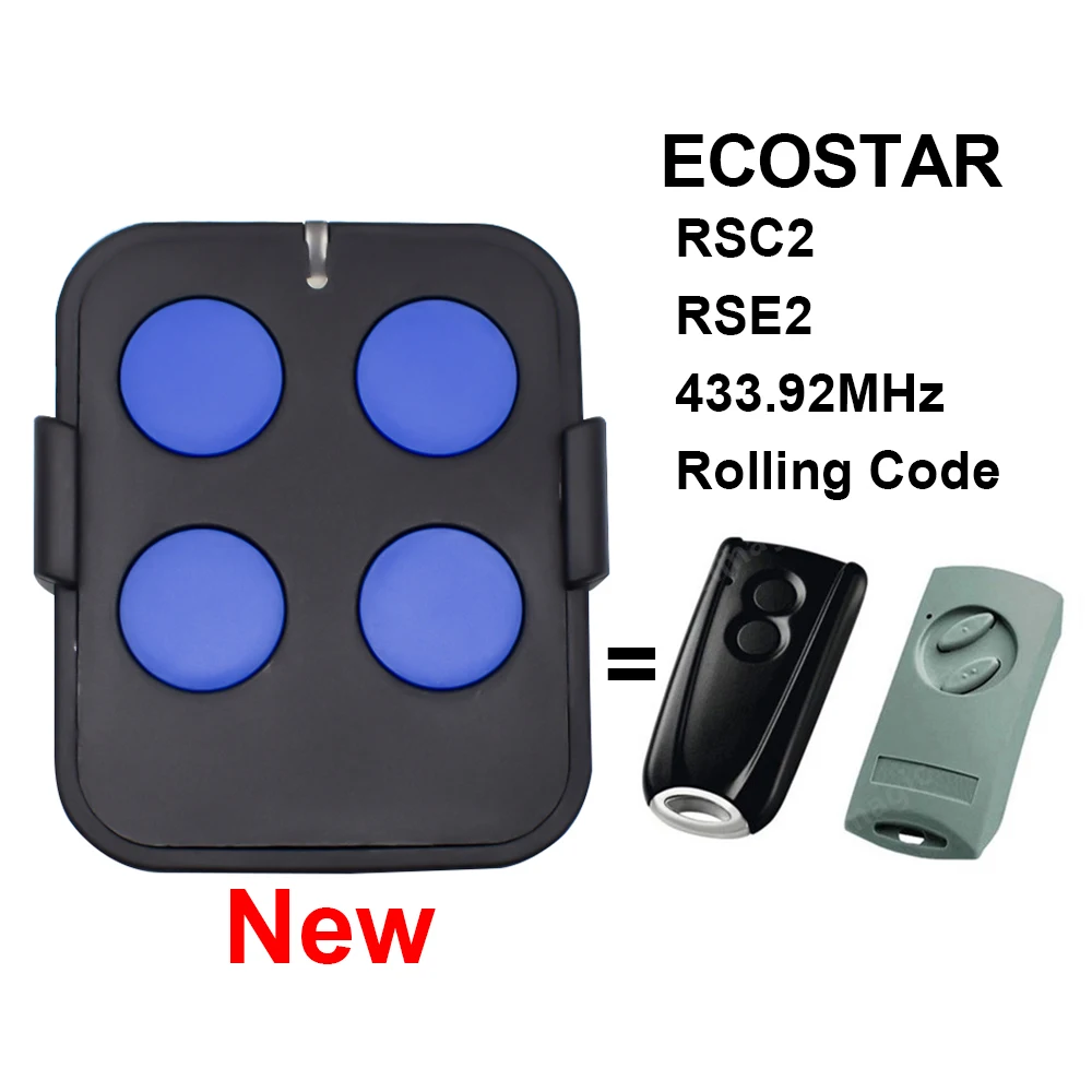 HORMANN ECOSTAR Garador Europro 700/800 RSC2-433 / RSE2-433 433.92Mhz Compatible Garage Door Opener Remote Control