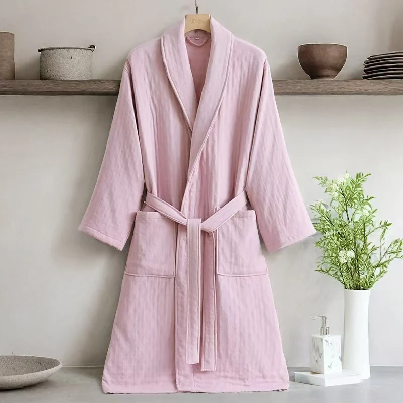 Nightwear Winter Thickened Men's Towel Velvet Pajamas Winter Plush Thick Flannel Home Clothing Towel Men's Bathrobe Bath Robe