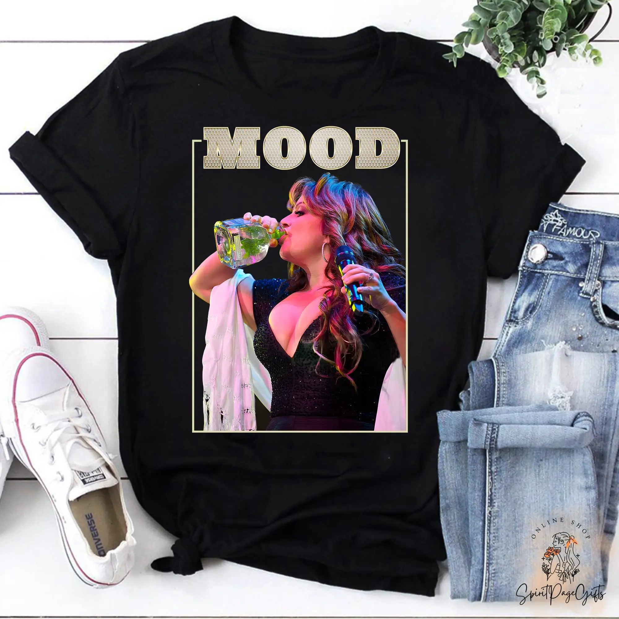 MOOD Jenni Rivera Tequilera Vintage T Shirt Music Mexican Lover For Fans