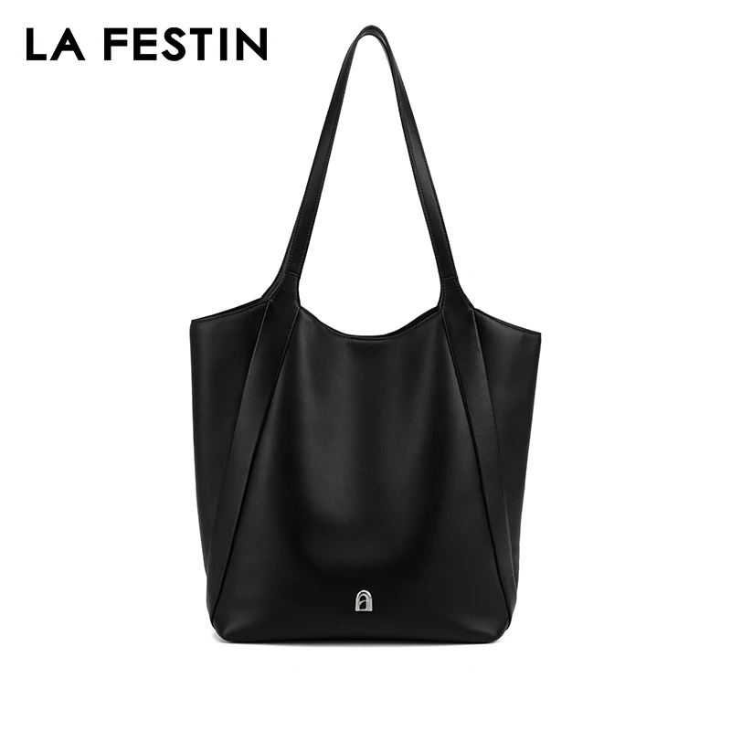 LA FESTIN Original Tote Bag Woman 2023 New Large Capacity Shoulder Bag Leather Handbag Ladies Shopping Bag A-line Door Series