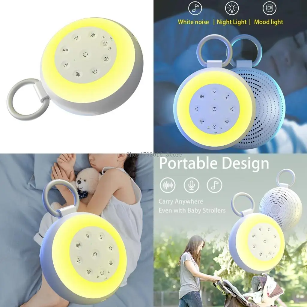 

Baby White Noise Sound Device Portable Infant Sleep Aid Device Baby Sleep Soother with Adjustable Volumes Simple Operate