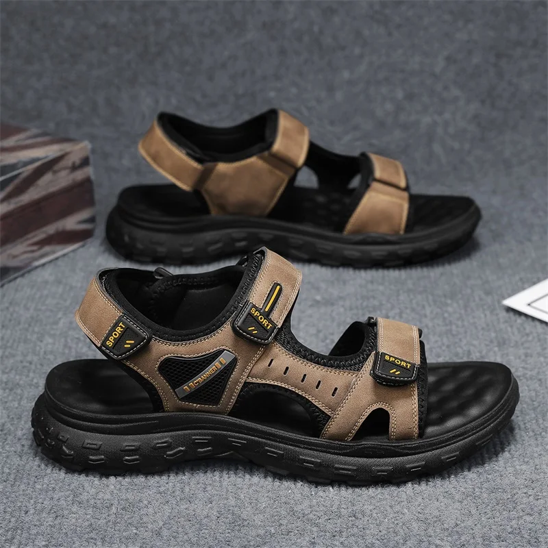 Men's Sandals 2024 Summer Anti-Slip Breathable Sports Sandals Comfortable Lightweight Beach Sandals Casual Flip Flop Sandals