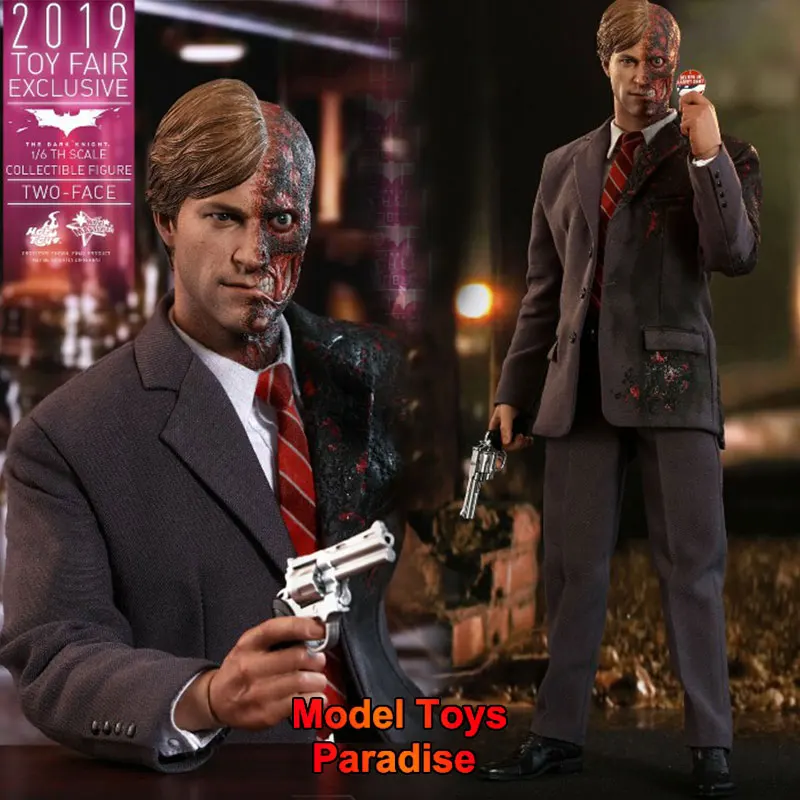 HOTTOYS HT MMS546 1/6 Collectible Toys Two-Face 2.0 Batman：The Dark Knight Super Villain Full Set 12'' Action Figure Model Gift