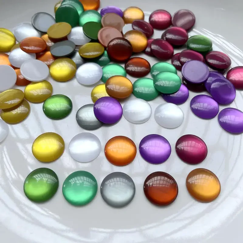 

20 мм новый кошачий глаз горный хрусталь смола плоская задняя часть DIY ювелирные украшения круглые серьги со стразами аборигенов декоративные аксессуары