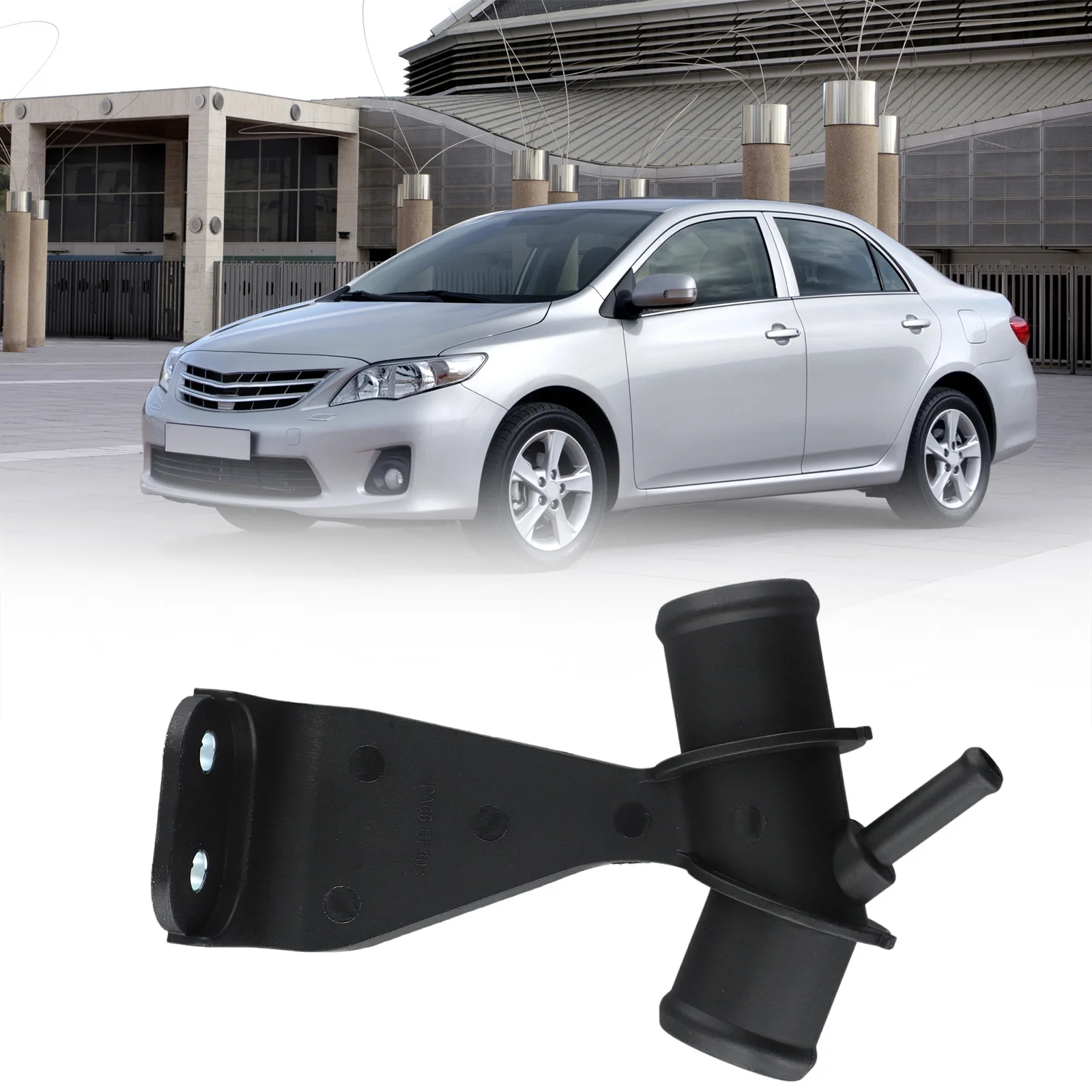 

Engine Radiator Coolant Pipe for Toyota For Corolla 1 8L L4 2009 2013 OE 1657722030 No Drilling or Cutting Required