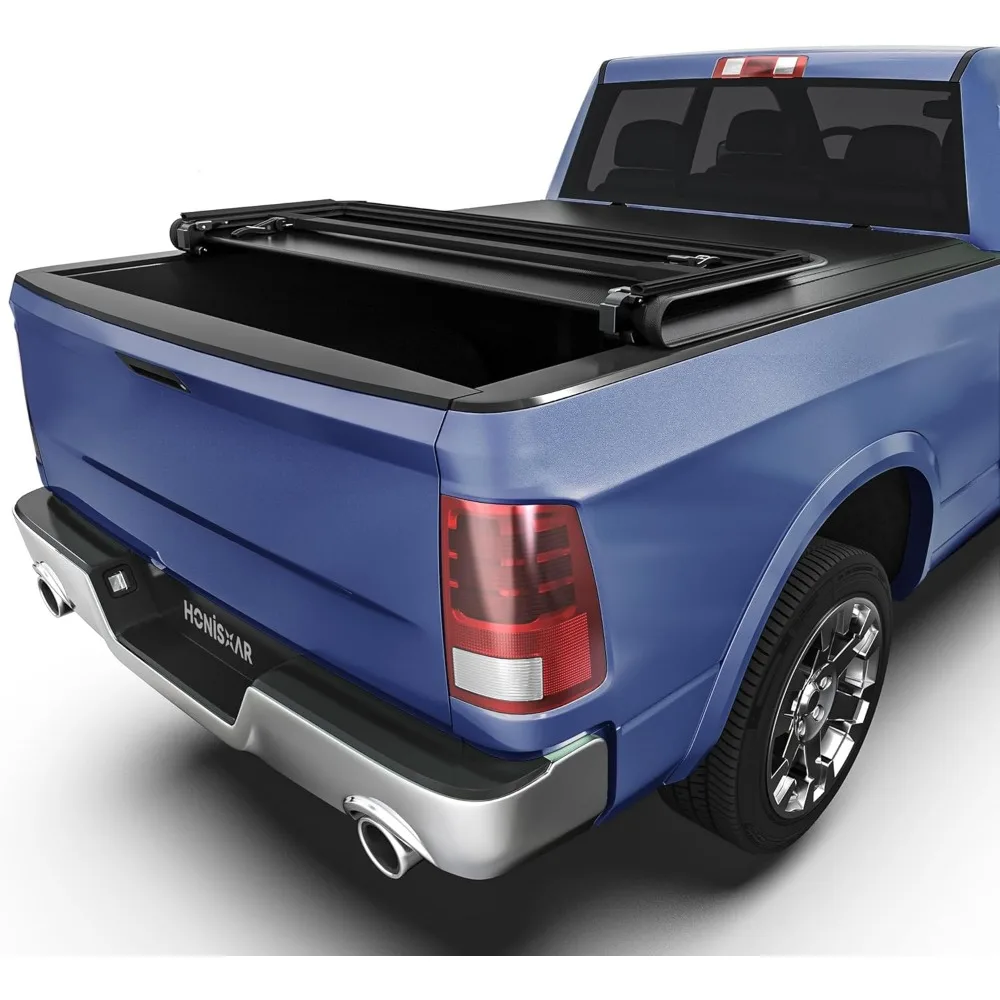 

Tri-fold Tonneau Cover for 2009-2025 Dodge Ram 1500, Fleetside Bed, 5.7 Ft, Excludes Ram Box