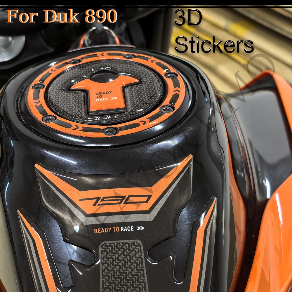 

Motorcycle For 890 Duk Motorcycle Fairing Fender Protector Tank Pad Side Grips Gas Fuel Oil Kit Knee TankPad Stickers Decals