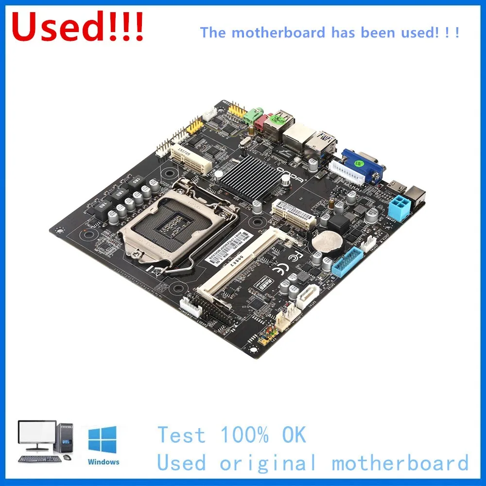 Imagem -04 - para Onda H81 Ipc Mini Itx dc 19v 7a Computador Usb3.0 Sataiii Placa Mãe Lga 1150 Ddr3 H81 Desktop Mainboard Usado