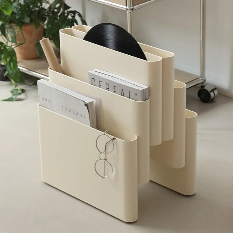 Nordic Magazine Shelf Multipurpose Book Organizer Rack Creative Desk Magazine Storage Stand Portable Living Room Book Holder