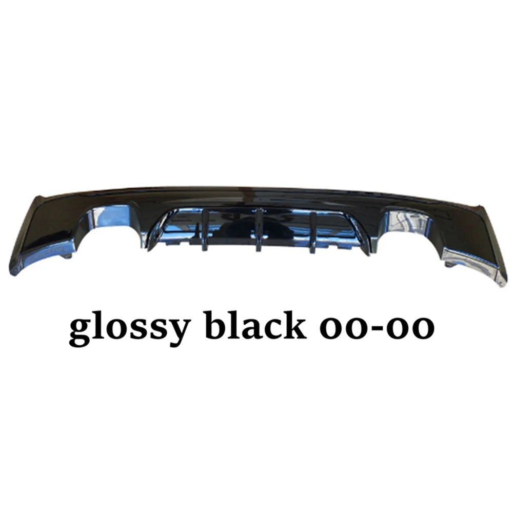 For BMW 2 Series F22 F23 2014-2020 ABS Glossy Black M Performance M Sport M Tech Rear Diffuser Bumper Body Kit Spoiler