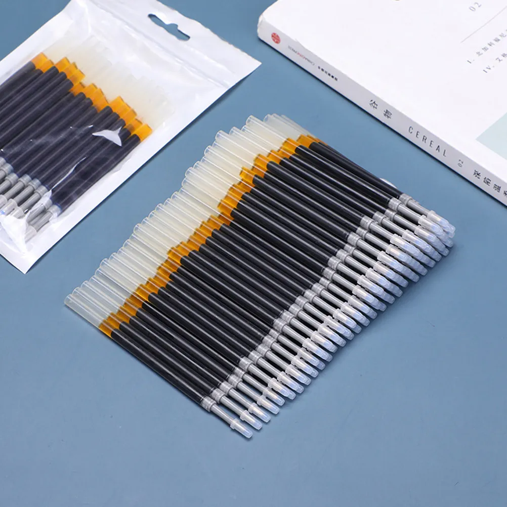 

150 шт. сменных стержней для гелевых ручек, профессиональные принадлежности для офиса и школы, креативные портативные сменные стержни