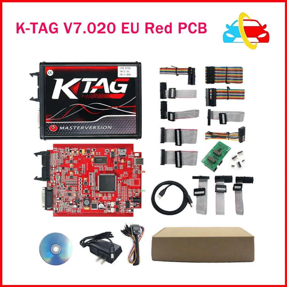 

K-TAG KESS V7.020 EU Online Red PCB ECU Programmer Unlimitted Tokens Work With BDM Frame K-ESS KTAG Chip Tuning Diagnostic Tool