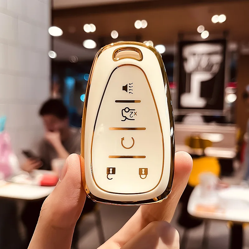 TPU Car Key Case Remote Fobs Cover Keychain For Chevrolet Camaro Cruze XL8 Malibu Equinox Blazer Trailblazer 2020 Auto Accessory view 5