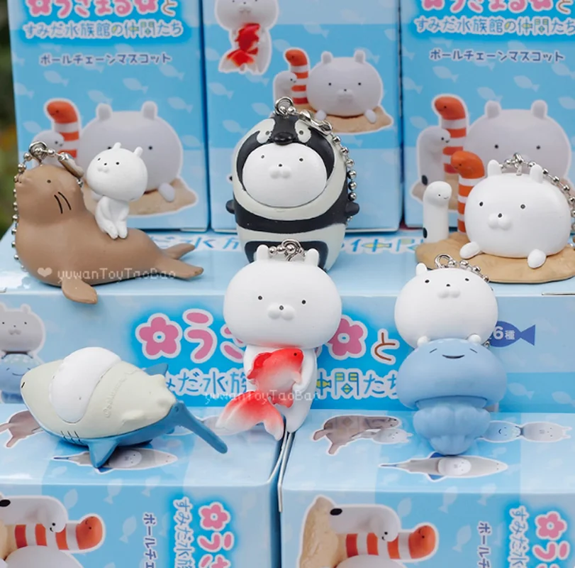 

Новинка в наличии, аквариум с кроликом и партнерским океаном, ограниченная серия, слепая коробка, морской эльф, подвеска в виде пингвина, сумка, подвеска, праздничный подарок