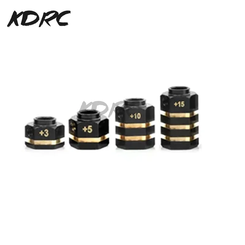 Adaptateur hexagonal de roue en laiton rapDuty, pièces de mise à niveau de voiture inoler RC TRAXXAS TRtage TRX6 1/10, 12mm, 8mm, 10mm, 15mm, 20mm, 4 pièces