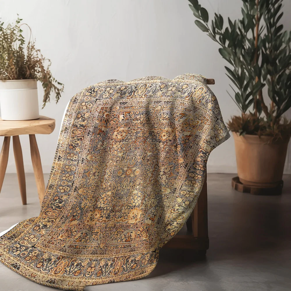 Vintage Persian Style Rug Deco - огляд і ціна Cashmere Throw Blanket