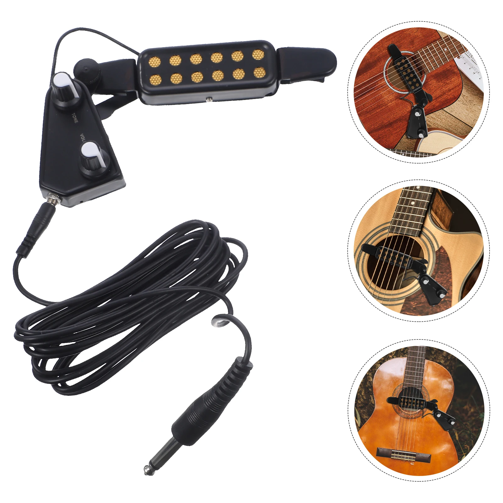 

Guitar Pickup Wooden Guitar Pickup Sound Pick-up Practical Pickup Folk Guitar Pickup Guitar Accessories