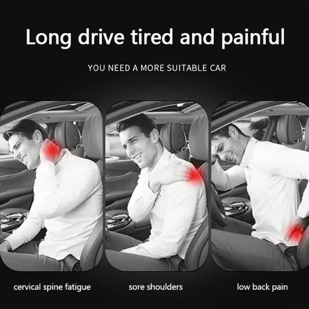 

Ergonomic Car Neck Pillow Anti-fatigue Soft Protective Lumbar Support Adjustable Memory Cotton Neck Rest Cushion Car Accessories