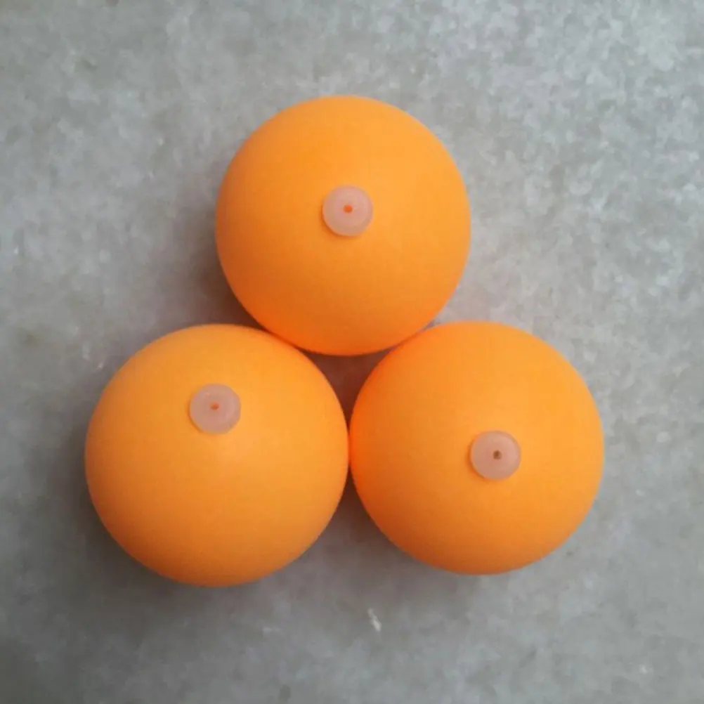 

30pcs Table Tennis Trainer Balls 27mm ABS Plastic Silicone Plug for Training Flexible Shaft Orange Small Pong Balls Holes