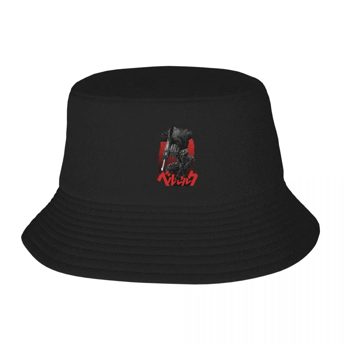 Sombrero de cubo con armadura Berserk para hombre y mujer, sombrero de pescador Unisex con diseño de Bob, gorra de pesca de Anime japonés, ideal para vacaciones en la playa y senderismo