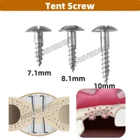 10 piezas de tornillo de tienda Dental GBR sistema de implante aleación de titanio regeneración ósea guiada tornillo autoperforante longitud 7mm/8mm/9mm