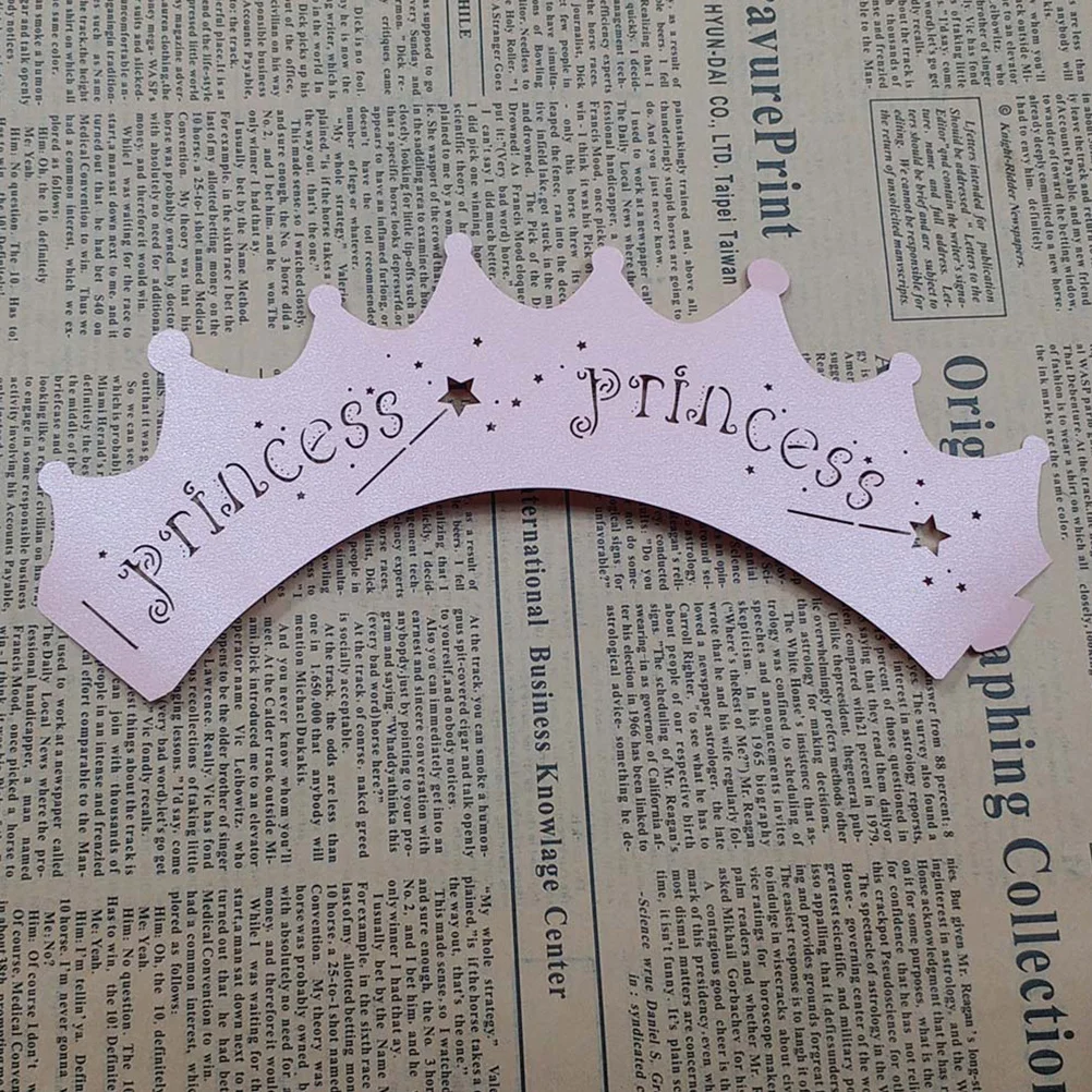 

24Pcs Crown Design Cake Wrappers Lace Paper Easy Assemble Cupcake Decoration for Birthday Wedding Party
