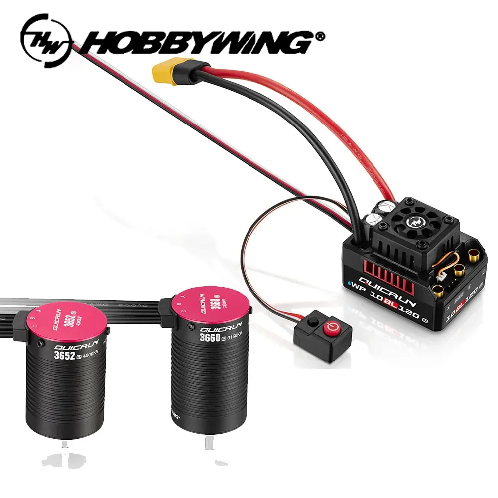 أفضل حل لتحسين أداء سيارات التحكم عن بعد: تقييم شامل لـ HOBBYWING QuicRun WP 10BL120 G2 120A ESC مع محرك 3652/3660 G2