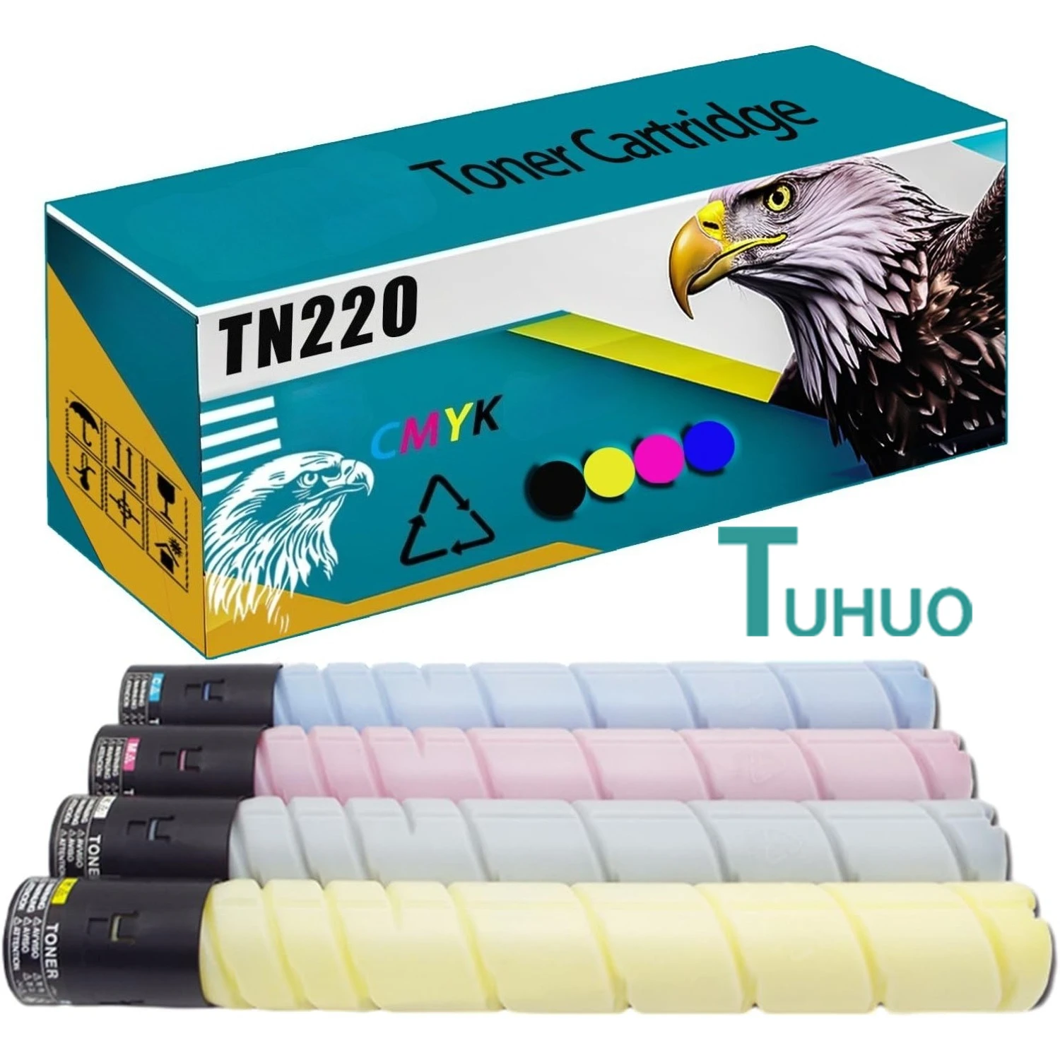 Cartuccia toner TN220 compatibile per stampanti Konica Minolta Bizhub C221S C221 C281 C7122 C7128 Sostituzione ad alta produzione