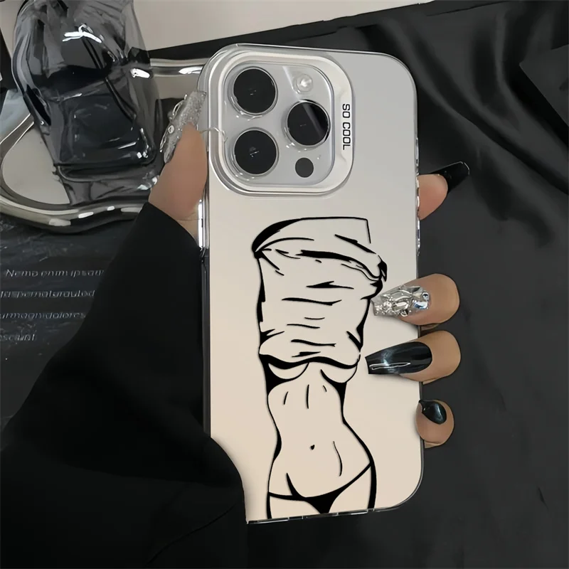 

Women's luxury patterned matte phone case suitable for iPhone 15 16 14 13 X XS XR 7 8 Plus 16 15 14 13 12 11 Pro Max Anti fall