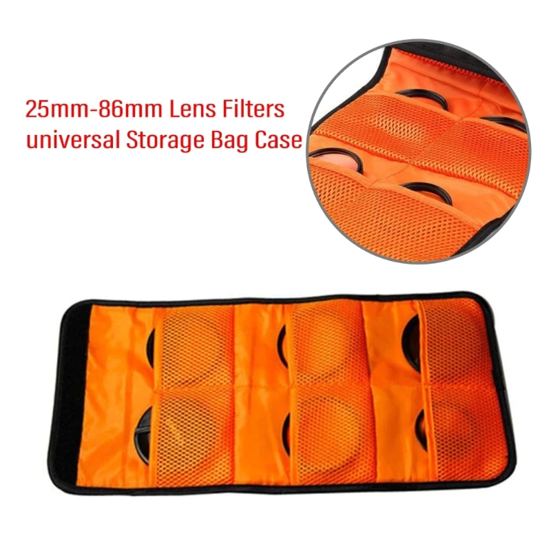 Waterproof Filter Case Filter Storage Bag Camera Filter Organizers Polyester Protect & Transport Camera Filters Easily H8WD