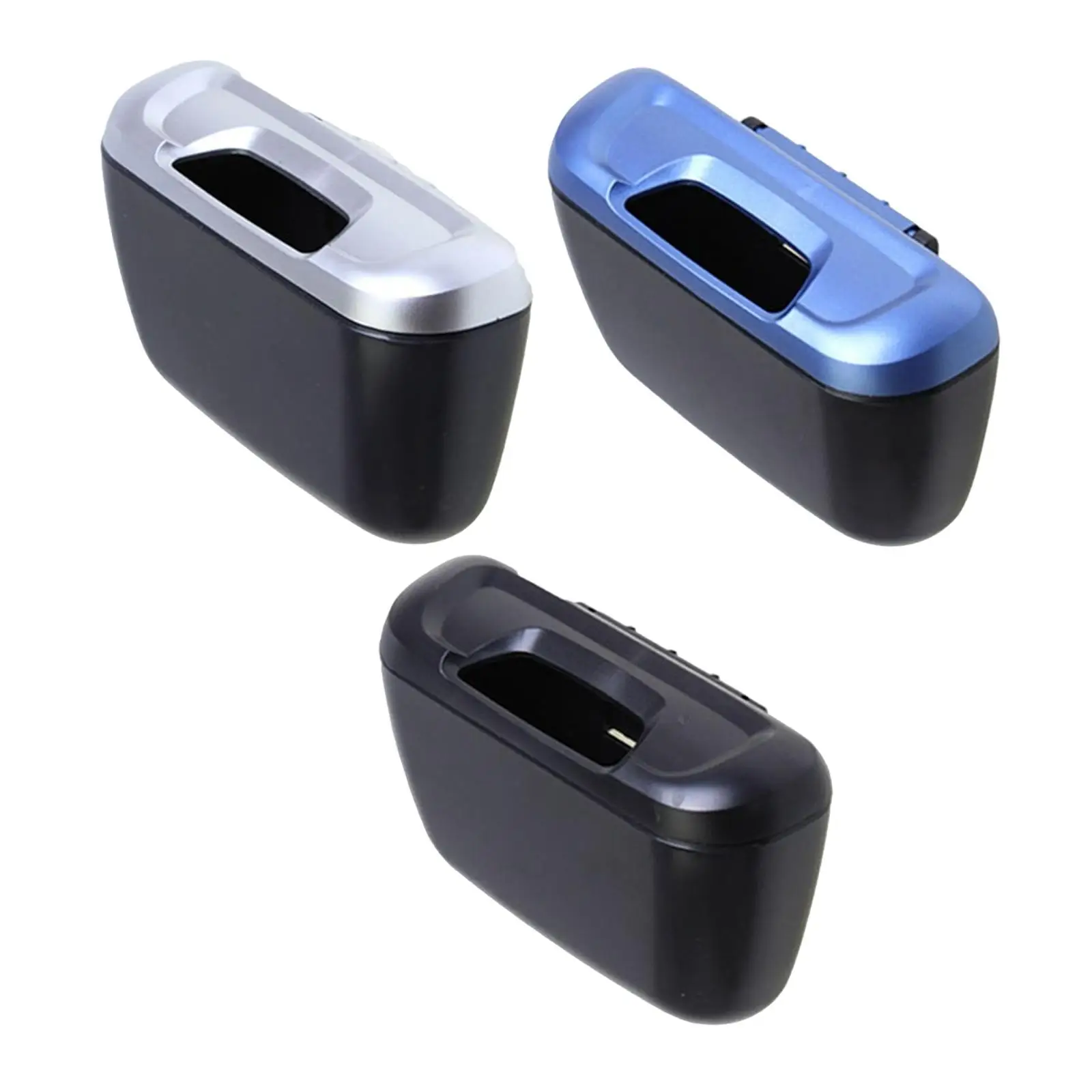 Car Trash Can with Lid, Hanging Automotive Vehicle Garbage Organizer Case Dustbin Trash Container Debris Bucket