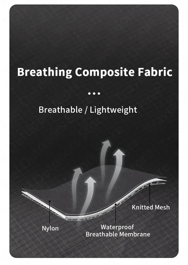 Nature hike regens ichere Hose im Freien tragbare Wander reise wasserdichte atmungsaktive Angel hose Männer Frauen wind dichte Sport hose – Detail 5