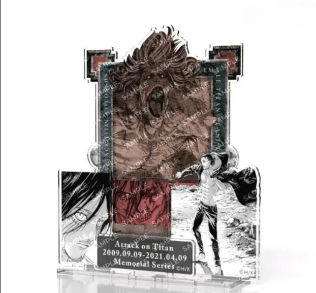 アニメの置物とアクリルのキャラクタースタンド,smith,eren Yager,jean,kirstein,Mikasa ackerman,ドールゲーム,コスプレモデル,ギフト玩具
