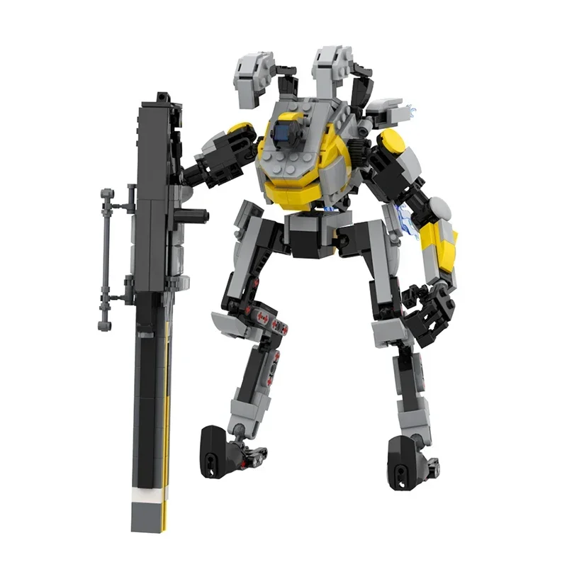 BuildMoc Northstar Prime Titanfall Titan Mecha Building Blocks Set Weapon Robot Bricks Idea Toys For Children Birthday Kid Gifts