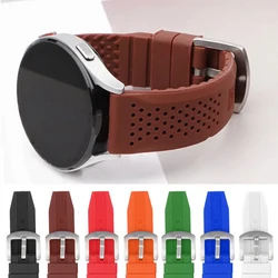 Breathable Silicone Rubber Watchband 16mm 18mm 20mm 22mm 24mm Women Men Wristband Strap Waterproof Sports Replacement Watch Belt