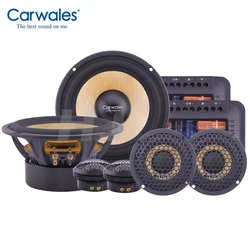 1kit 6.5 Inch Car Audio Sound System Tweeter Midrange Bass Full Frequency 3-way Component Speakers Set Subwoofer for Car Auto
