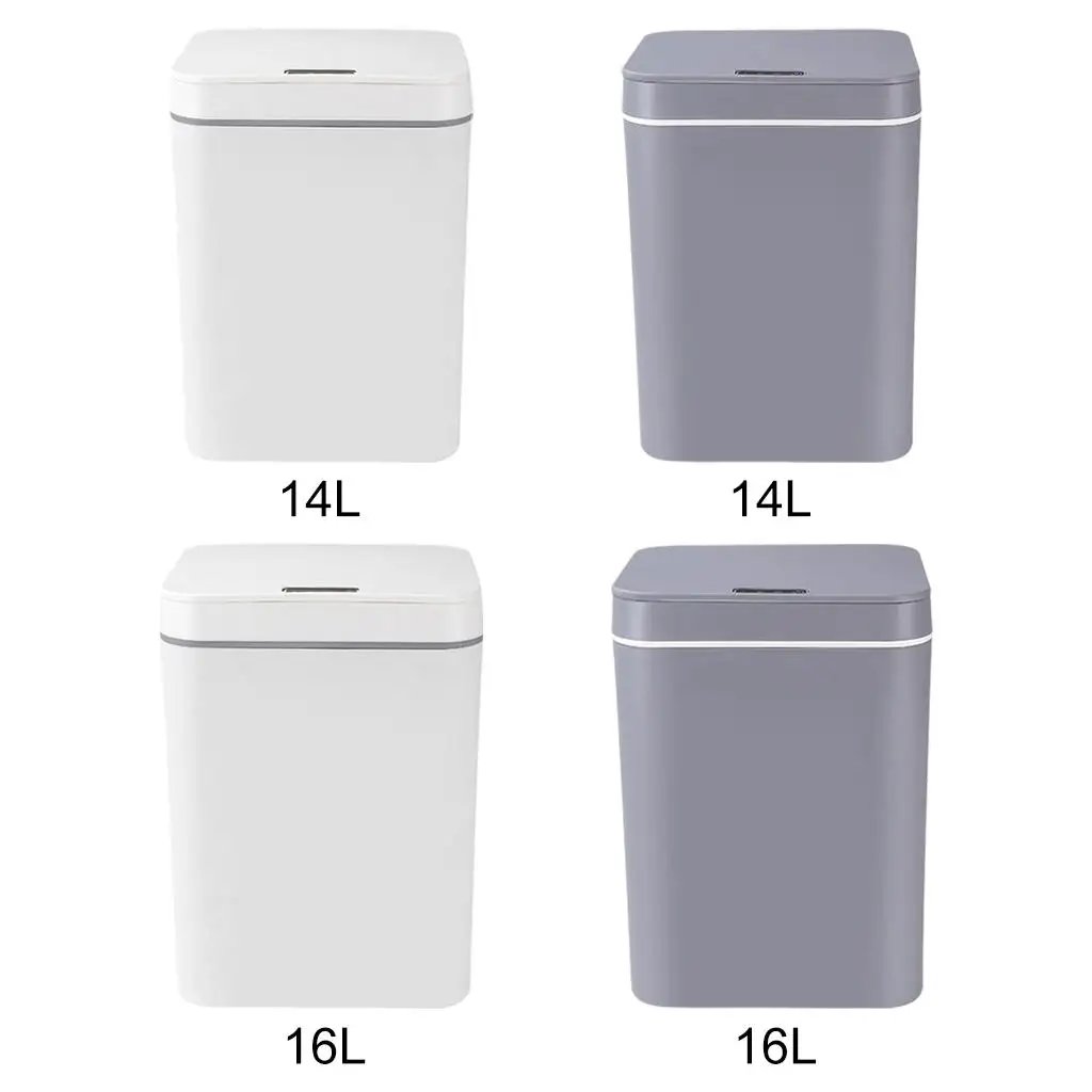 Can Plastic Motion Sensor Electric Waste Bin for Garbage Bathroom