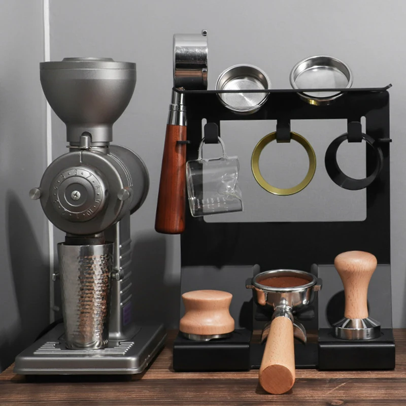 Espresso Portafilter Holder Rack Handle Mat Stand Coffee Tamper Base Barista Accessories Espresso Machine Cleaning Tool view 3