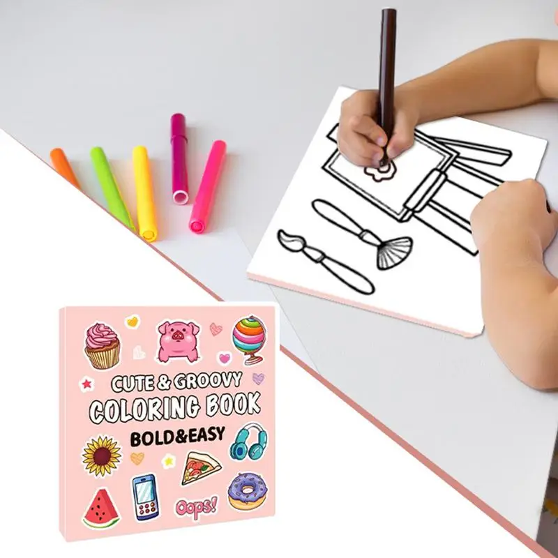 Libro para colorear para niños, 40 páginas, papel de relleno de Color, juguetes de dibujo de grafiti, juguetes educativos de pintura para niños, regalo de cumpleaños y Navidad