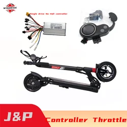 JIPIN Brushless Controller 48V 25A 500W Motor Starter JP LCD Display Throttle Switch for Zero 8 Electric Scooter Accessories