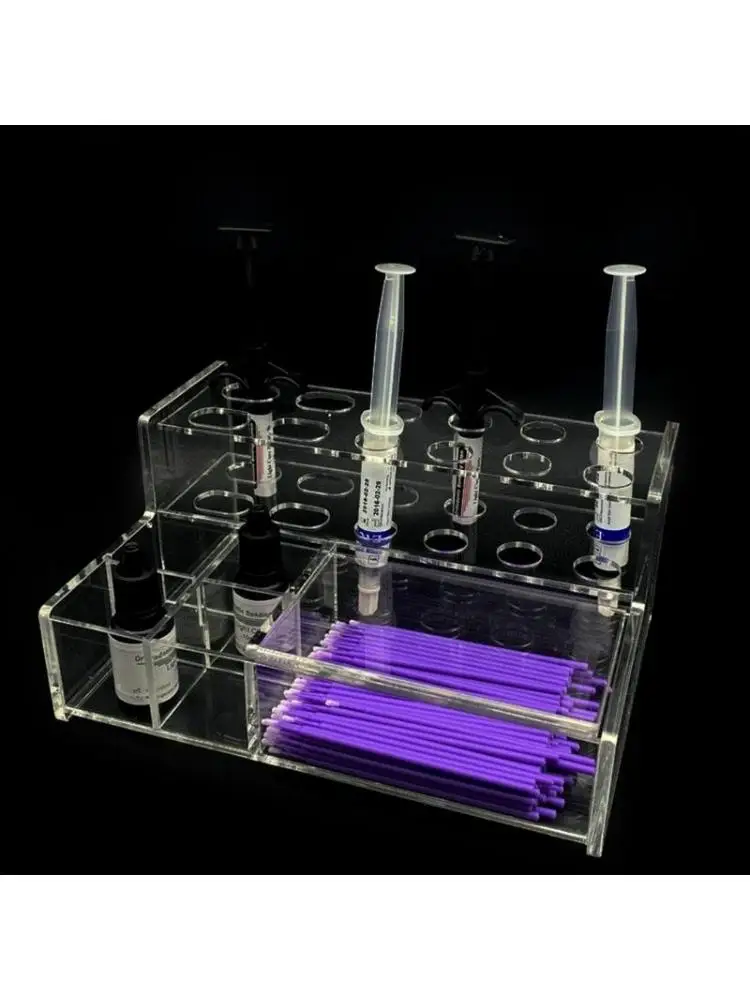Composite Applicator Stand Syringes Dispenser Bonding Storage Box Tool