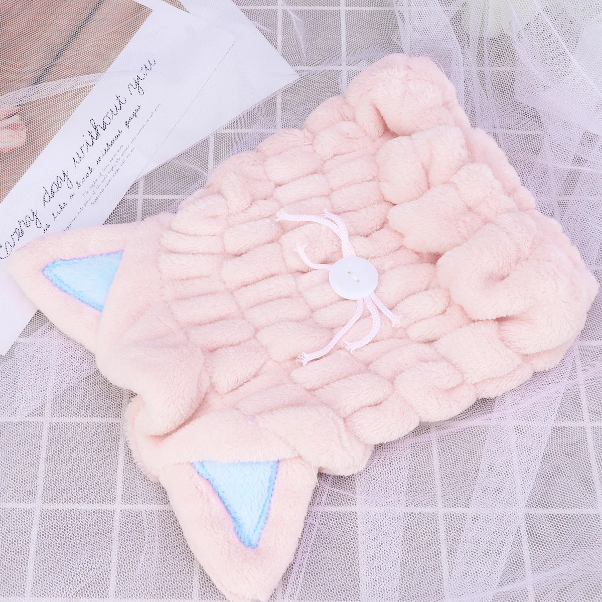 

Drying Hair-Drying Towel Thick Coral Fast Dry Long Hair Quick Dry Cap For Women Bath Travel Gym Use Towel Set