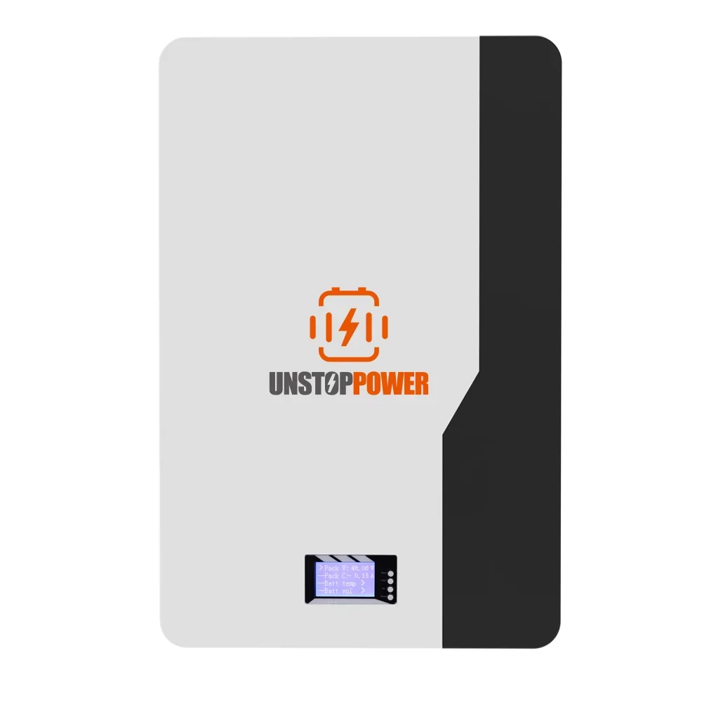 Unstoppower Wholesale 5Kwh 10Kwh 6000 Cycle Times LiFePO4 BMS Solar Energy Storage Battery For Home Wall Mounted