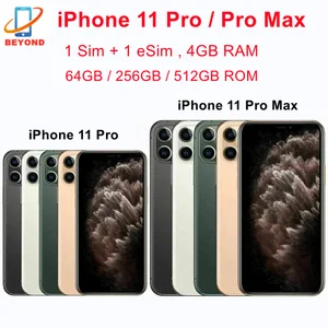 Apple iPhone 11 Pro / 11pro Max ProMax 64GB ROM 256GB ID Wajah OLED Asli 5.8'&6.5 ' A13 4G 98% Ponsel Tidak Terkunci Asli Baru 12 penjualan terbaik ihpone - №