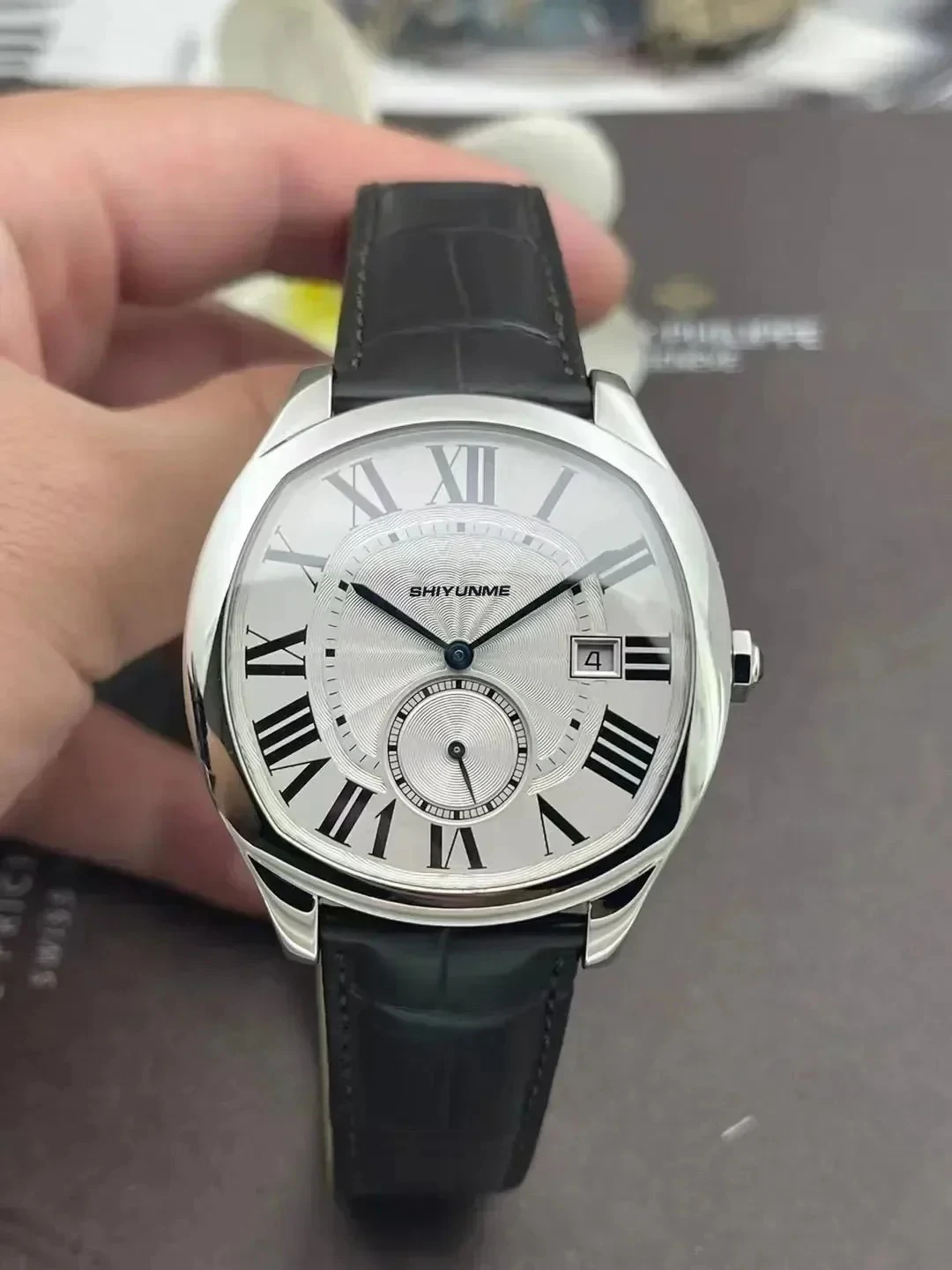 Relógio mecânico automático unissex multifuncional calendário de olho grande horário mundial função completa relógio de aço inoxidável